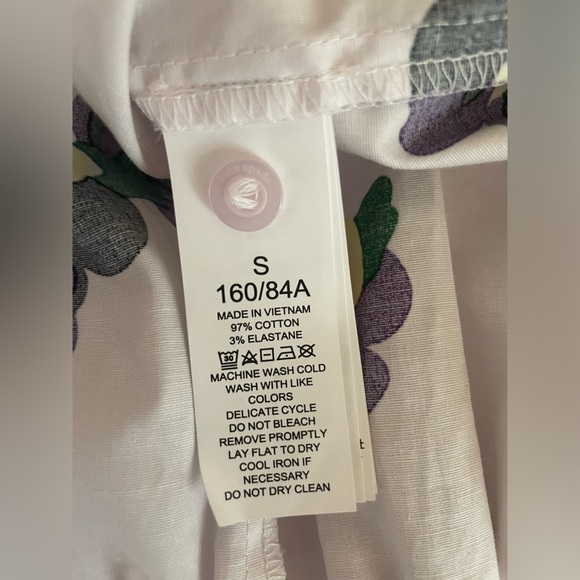 ♠️Kate Spade Pansy Toss Floral Printed Tie Waist Shirtdress NWT - Picture 11 of 12